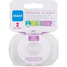 MAM Nipple Shields 2pc - L Breast Pads for...