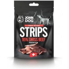 JOHN DOG Soft Bites Strips Beef 95% - Dog...