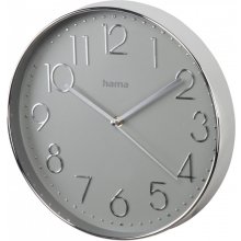 Hama Wall clock Elegance silver/grey 30 cm