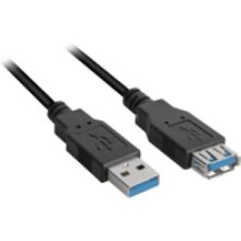 Sharkoon 2m, 2xUSB3.0-A USB cable USB 3.2...