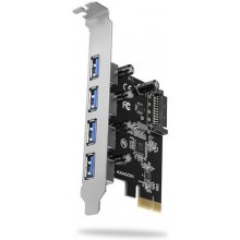 AXAGON PCEU-430VL PCIe Adapter 4x USB3.0...