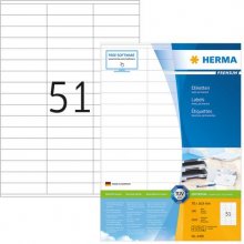Herma Etiketten Premium A4 weiß 70x16,9 mm...