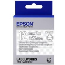 EPSON TAPE LK-4TWN CLEAR WHITE/CLEAR CLEAR...