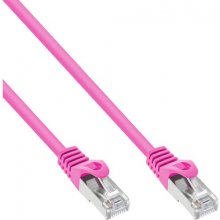 InLine Patch Cable SF/UTP Cat.5e Pink 0.25m