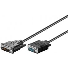 Goobay DVI-I ->VGA black 2m, Cable black