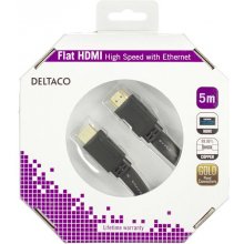 Deltaco Kaabel HDMI-HDMI lame, 5.0m, must...