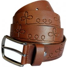 Bradley Leather belt ETNO mulk Tan 3,5 x 130...