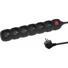 Esperanza ELK218K Power strip 6GN/3M Black