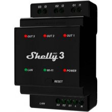 SHELLY Pro 3, relay (black, three channels)