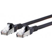 BTR NETCOM Cat6A, 1m networking cable Black