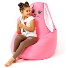 Go Gift Sako bag pouf Rabbit pink L 105 x 80...