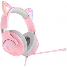 Onikuma Wireless headset X30 cat-ear pink