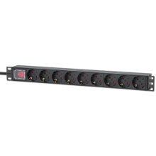 Intellinet 19" 1U Rackmount 9-Way EU 2-pin...