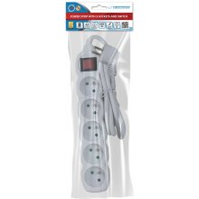 Esperanza ELK214W Power strip 5GN/1.5M White