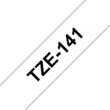 Brother TZE-141 label-making tape Black on...