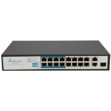 Extralink PoE Switch VIRTUS V3 16x 100Mb/s...