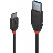 LINDY USB 3.1 Kabel Typ A/C 3A Black Line...