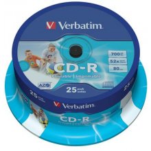 Verbatim CD-R AZO Wide Inkjet Printable 700...