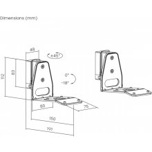 MACLEAN Wall mounts for Sonos ERA 300...