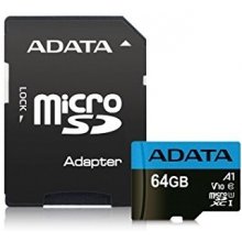 Mälukaart ADATA microSD Premier 64GB UHS1...