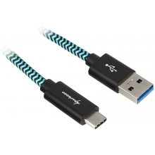 SHARKOON USB 3.1 A-C black / blue 0.5m -...