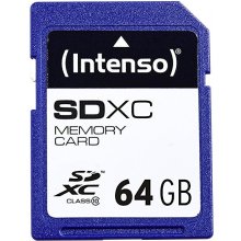 Mälukaart Intenso SD 64GB 12/20 Class 10