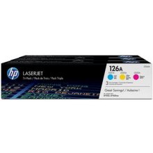 Tooner HP 126A 3er Pack Farbe dreifarbig...