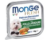 Monge - Fresh - Dog - Chicken & Vegetable -...