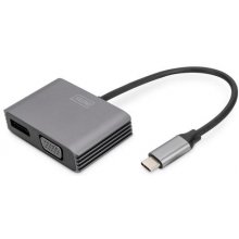 DIGITUS Adapter USB-C St. -> VGA Bu. / DP...