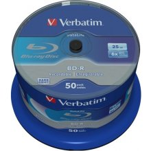 Диски Verbatim BD-R Datalife SL 6x 25GB...