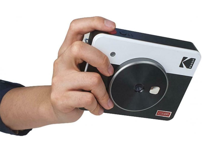 Kodak Mini Shot 3 Square Retro Instant Camera and Printer White C300RW 