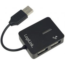 LOGILINK USB 2.0 4-Port Hub 480 Mbit/s Black