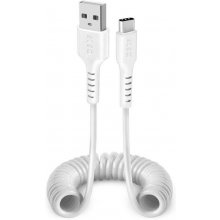 Sbs Cable Coiled USB/USB-C 17-100cm White