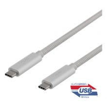 DELTACO USB-C SuperSpeed kaabel, 0,5m...