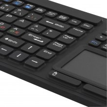 DELTACO Rubberized keyboard with touchpad...