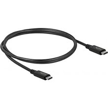 DELOCK cable USB4 40Gbps coaxial 0.8m bk -...