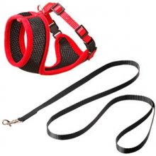 FLAMINGO Harness with leash Harms Black &...
