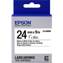 EPSON TAPE LK-6WBN STD BLK-/WHT 24/9 LK-6WBN...