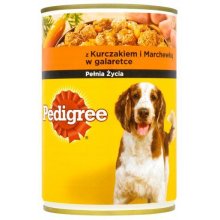 Pedigree with chicken and carrots in jelly...