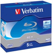 Toorikud Verbatim 1x5 BD-R Blu-Ray 25GB 6x...