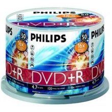 Диски Philips 1x50 DVD+R 4,7GB 16x SP