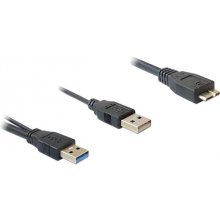 DeLOCK USB3.0 Y-Kabel 2x A -> Micro-B St/St...