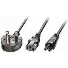 Lindy 2.5m UK 3 Pin Plug to IEC C13 and IEC...