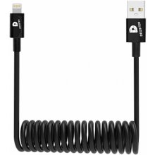 DEQSTER SPIRAL CHARGING CABLE LIGHTNING TO...