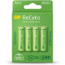 GP 4x rechargeable batteries AA / R6 ReCyko...