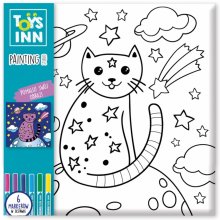 Stnux Picture for coloring with markers Cat