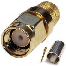 SMA-male Crimp Connector for RG6 Cable