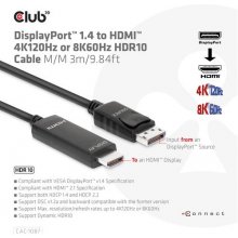 Club 3D Club3D Kabel DisplayPort 1.4 > HDMI...
