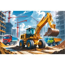 Trefl Pusle traktor, 60 osa