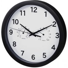 Hama Pure Plus Quartz clock Circle Black